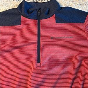 Vineyard Vines Navy and Red Half-Zip Pullover